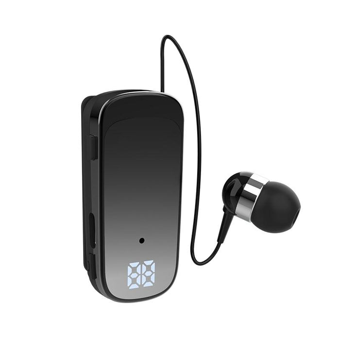 K65 Business Retractable Cable Bluetooth Earphone