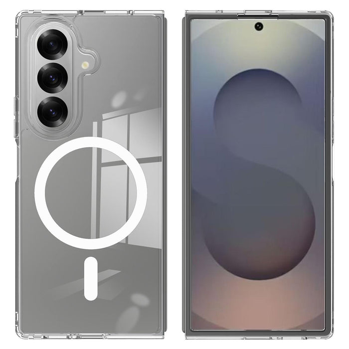 For Samsung Galaxy Z Fold7 5G Scratchproof Pc Transparent Magsafe Phone Case