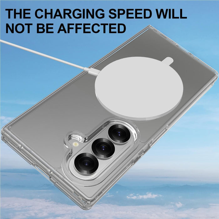 For Samsung Galaxy Z Fold7 5G Scratchproof Pc Transparent Magsafe Phone Case