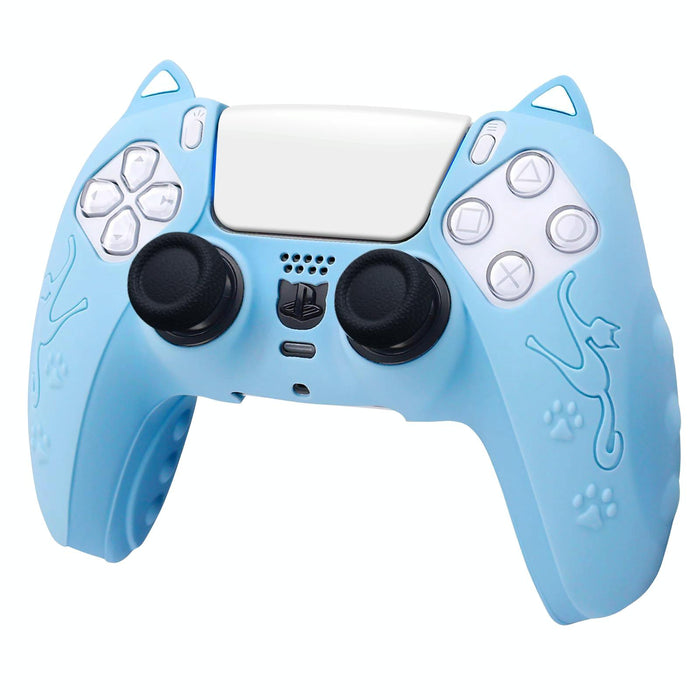 For Sony Ps5 Cat Ear Shape Gamepad Silicone Protective Case