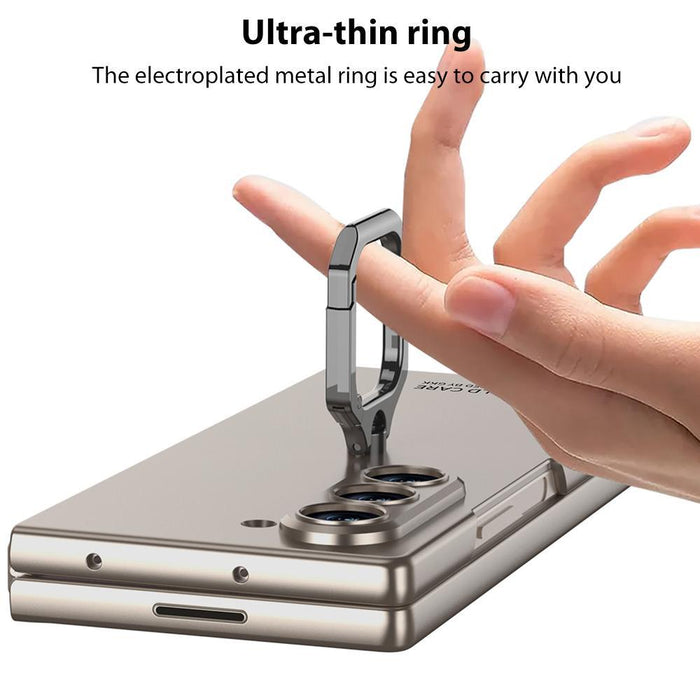 For Samsung Galaxy Z Fold7 5G Integrated Accurate Hole Ultra-Thin Square Ring Holder Phone Case