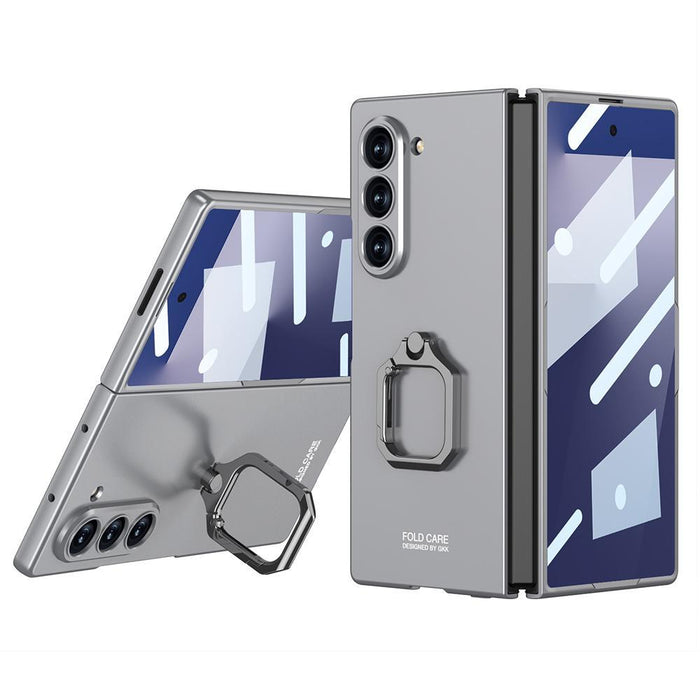 For Samsung Galaxy Z Fold7 5G Integrated Accurate Hole Ultra-Thin Square Ring Holder Phone Case