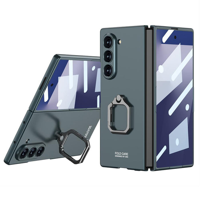 For Samsung Galaxy Z Fold7 5G Integrated Accurate Hole Ultra-Thin Square Ring Holder Phone Case