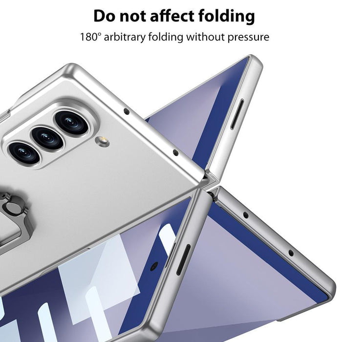 For Samsung Galaxy Z Fold7 5G Integrated Accurate Hole Ultra-Thin Square Ring Holder Phone Case