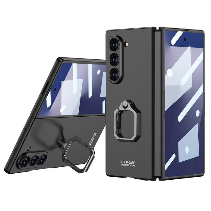 For Samsung Galaxy Z Fold7 5G Integrated Accurate Hole Ultra-Thin Square Ring Holder Phone Case