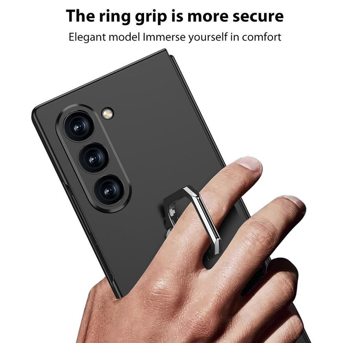 For Samsung Galaxy Z Fold7 5G Integrated Accurate Hole Ultra-Thin Square Ring Holder Phone Case