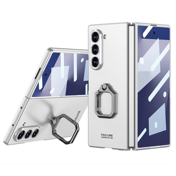 For Samsung Galaxy Z Fold7 5G Integrated Accurate Hole Ultra-Thin Square Ring Holder Phone Case