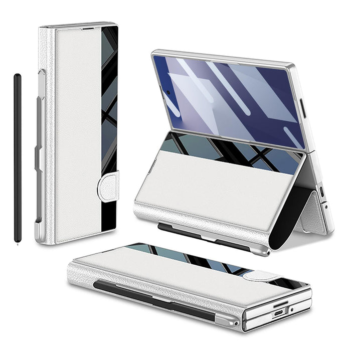 For Samsung Galaxy Z Fold7 5G Integrated Full Coverage Flip Phone Case With Pen Slot Not Included Pen