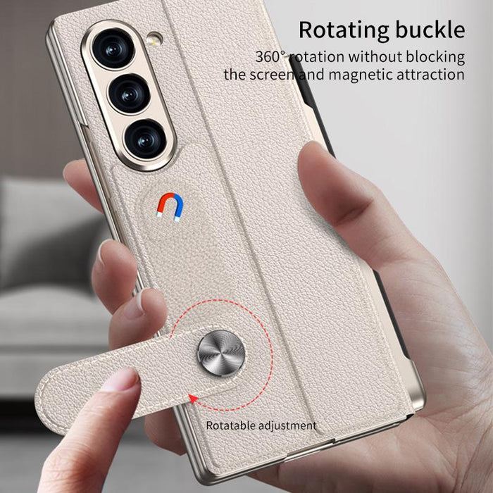 For Samsung Galaxy Z Fold7 5G Integrated Full Coverage Flip Phone Case With Pen Slot Not Included Pen