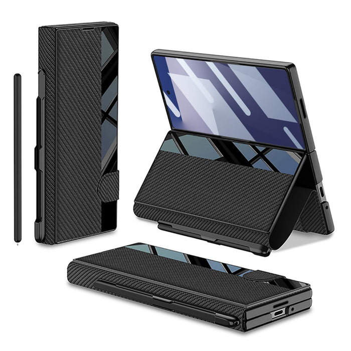 For Samsung Galaxy Z Fold7 5G Integrated Full Coverage Flip Phone Case With Pen Slot Not Included Pen