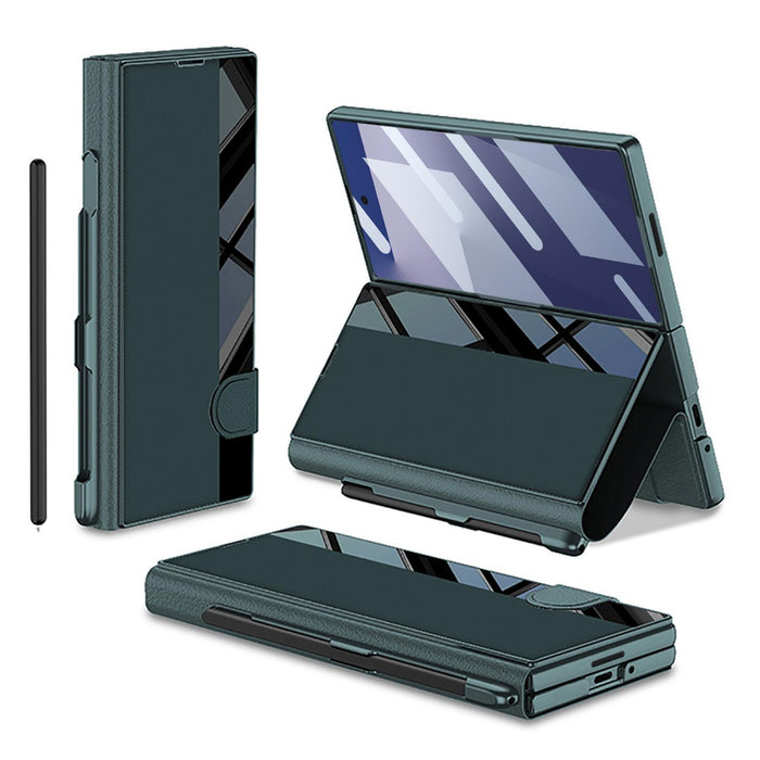 For Samsung Galaxy Z Fold7 5G Integrated Full Coverage Flip Phone Case With Pen Slot Not Included Pen
