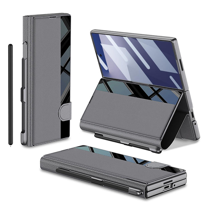 For Samsung Galaxy Z Fold7 5G Integrated Full Coverage Flip Phone Case With Pen Slot Not Included Pen
