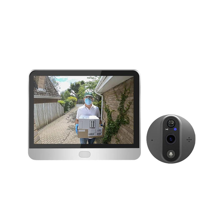 4.3 Inch Colour Screen Graffiti Hidden 1080P Wifi Smart Cat Eye Video Doorbell