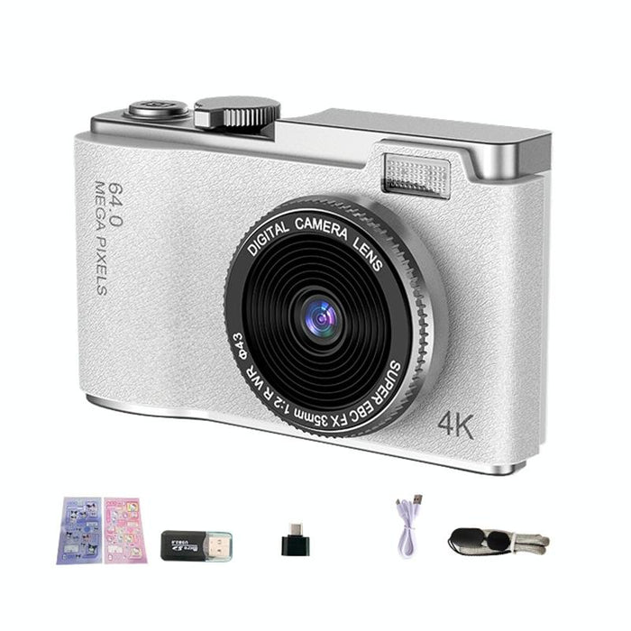 Retro Kids Camera With Dual-Lens 4K Hd Ccd - 2.4 Inch