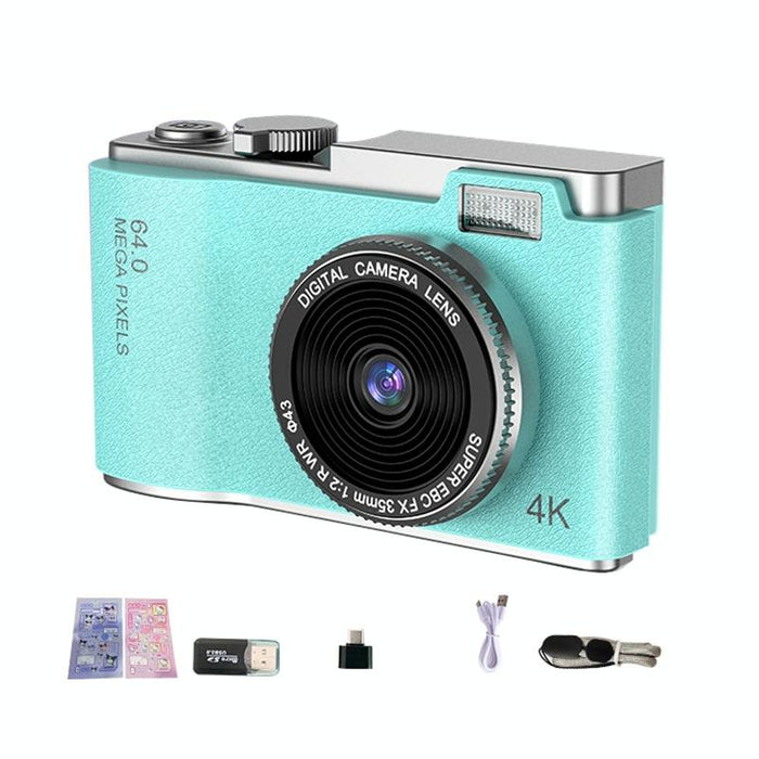 Retro Kids Camera With Dual-Lens 4K Hd Ccd - 2.4 Inch