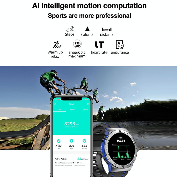 1.43 Inch Bt5.3 Ip68 Sport Smart Watch Support Bluetooth Call / Message Notification / Heart Rate / Blood Pressure Health Monitor