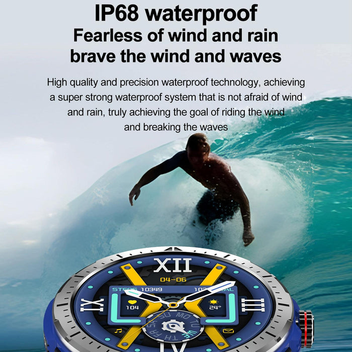 1.43 Inch Bt5.3 Ip68 Sport Smart Watch Support Bluetooth Call / Message Notification / Heart Rate / Blood Pressure Health Monitor