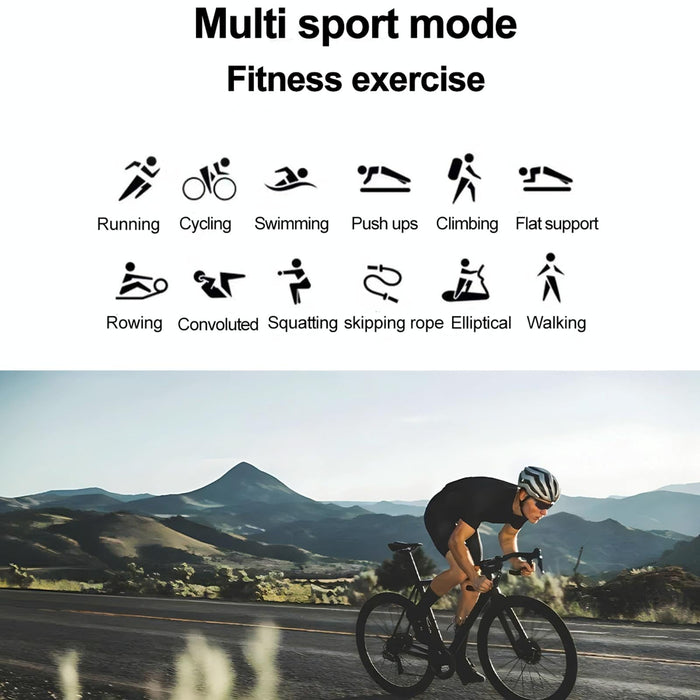 1.43 Inch Bt5.3 Ip68 Sport Smart Watch Support Bluetooth Call / Message Notification / Heart Rate / Blood Pressure Health Monitor