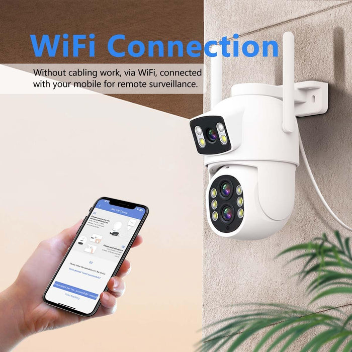 5+5Mp Motion Detection Wifi Intelligent 10X Optical Zoom Camera