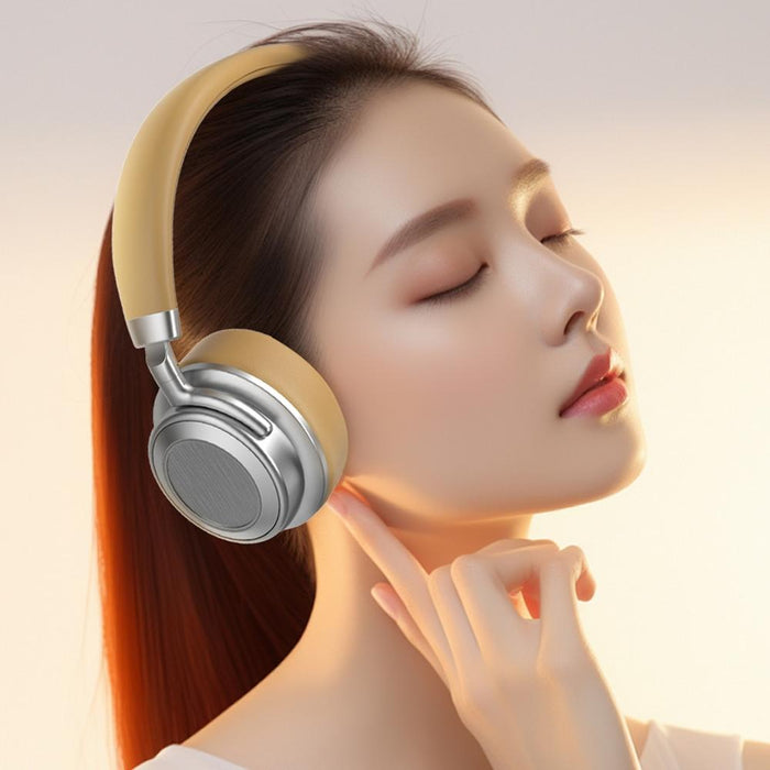 Cr-9 Metal Retro Head-Mounted Wireless Bluetooth Earphone