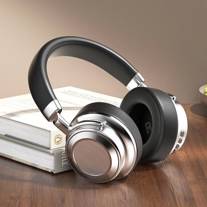 Cr-9 Metal Retro Head-Mounted Wireless Bluetooth Earphone