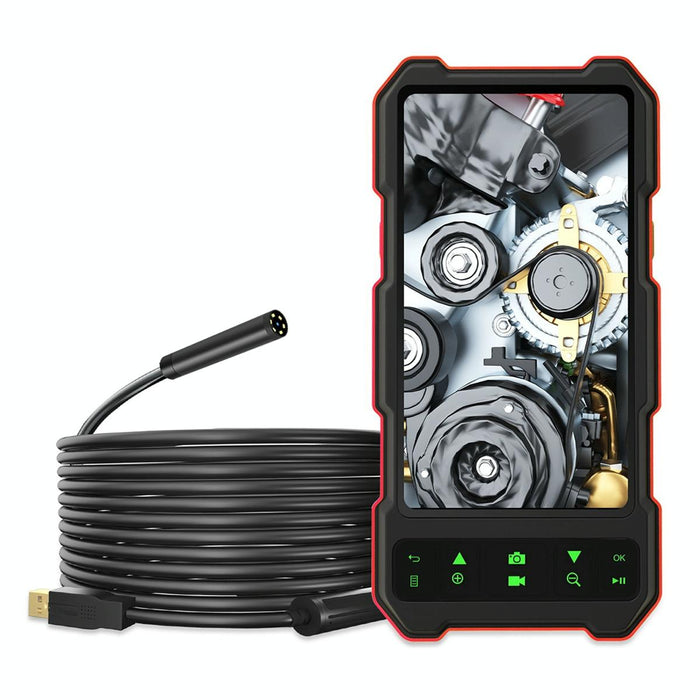 4.5 Inch Ips Colour Screen 3.9Mm Single Camera Split Hard Cable Industrial Endoscope Length 1M Black Red