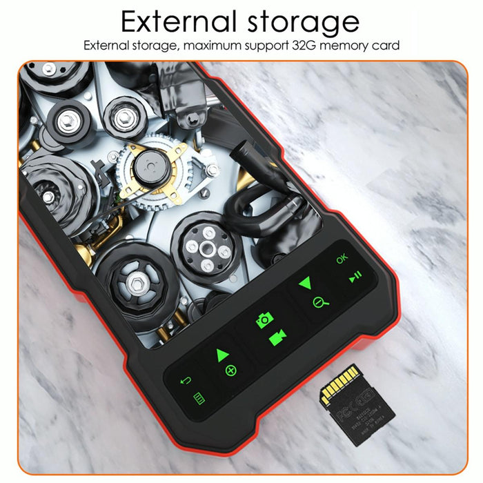 4.5 Inch Ips Colour Screen 5.5Mm Dual Camera Split Hard Cable Industrial Endoscope Length 1M Black Red