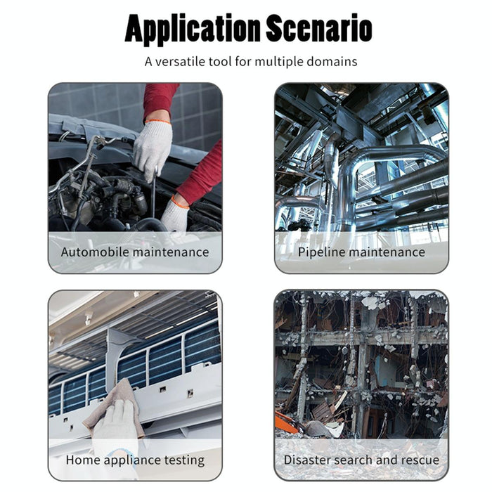 5 Inch Ips Screen 8Mm Single Lens Ip67 Waterproof Industrial Endoscope With Bracket Length 10M