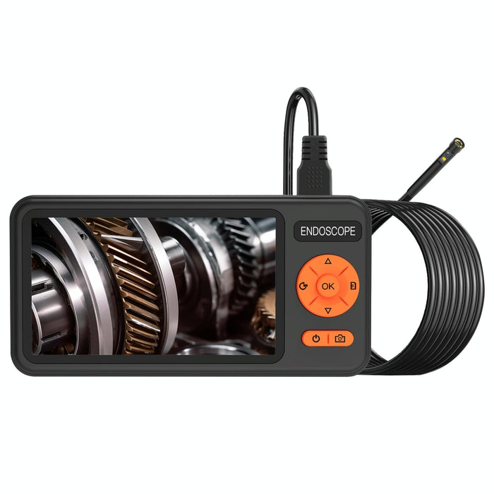 5 Inch Ips Screen 7.9Mm Dual Lens Ip67 Waterproof Industrial Endoscope With Bracket Length 10M