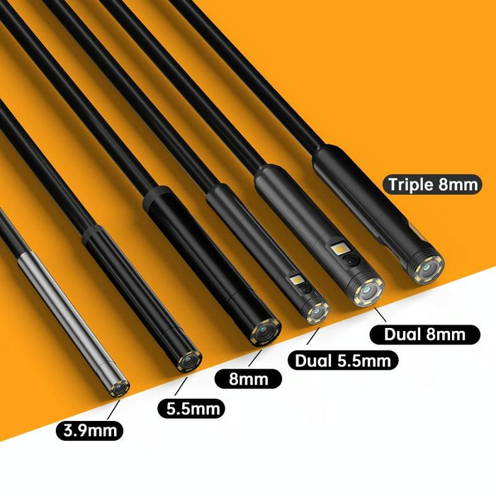 5.5Mm Single Camera Wifi Connected Hard Cable Hd Industrial Endoscope Length 10M Black