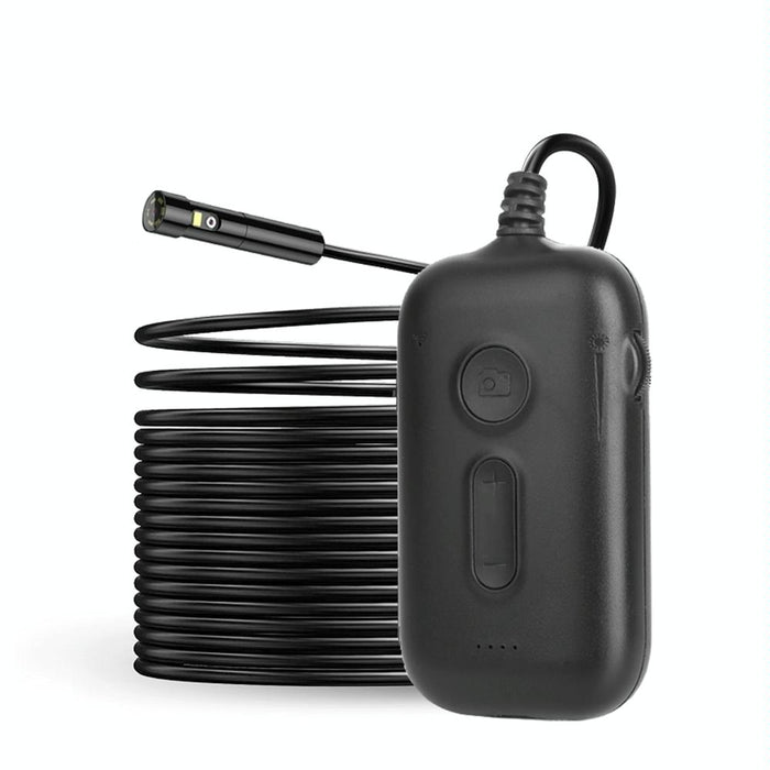 7.9Mm Dual Camera Wifi Connected Hard Cable Hd Industrial Endoscope Length 10M Black