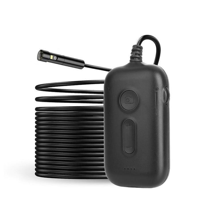 Y15 7.9Mm Triple Camera Wifi Connected Hard Cable Hd Industrial Endoscope Length 10M Black