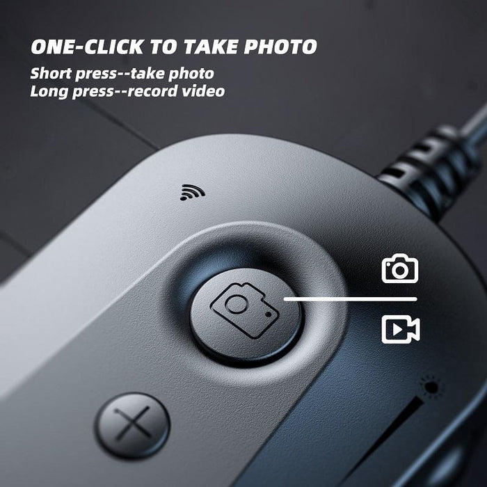 Y15 7.9Mm Triple Camera Wifi Connected Hard Cable Hd Industrial Endoscope Length 10M Black