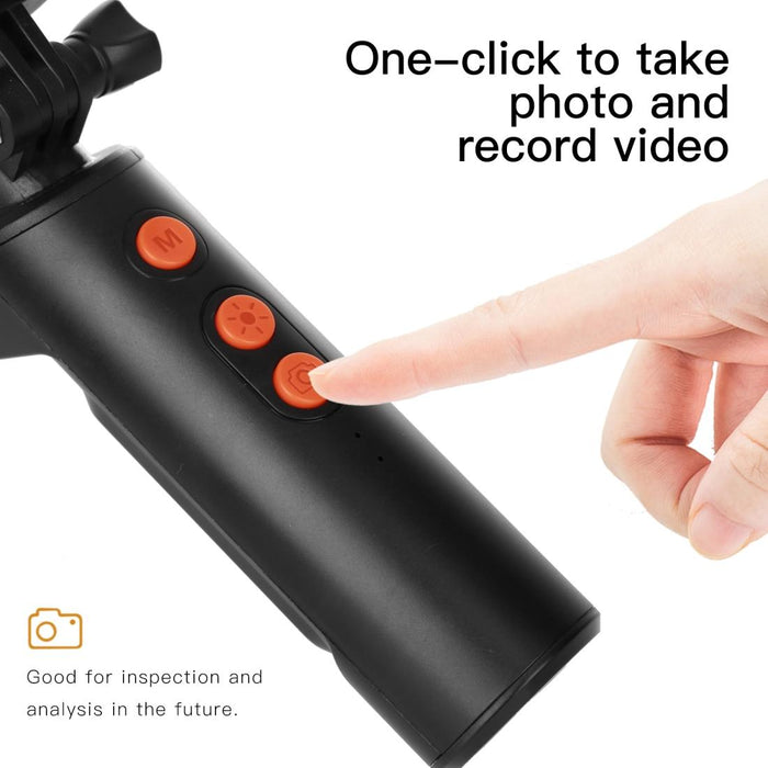 F280 8Mm 1080P Ip68 Waterproof Dual Camera Wifi Digital Endoscope Length 5M Hard Cable Black