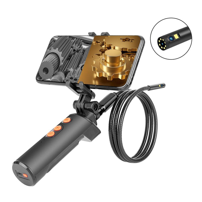 F280 1080P Ip68 Waterproof Dual Camera Wifi Digital Endoscope Length 3M Snake Tube Black