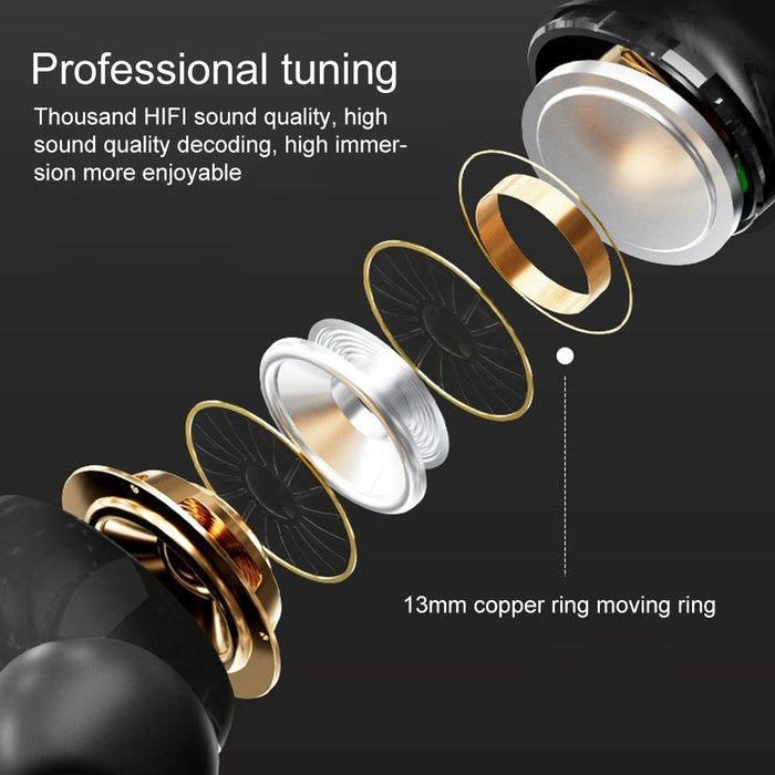 A9 Pro Smart Colourful Touch Screen Anc & Enc Noise Reduction Wireless Bluetooth Earphone White