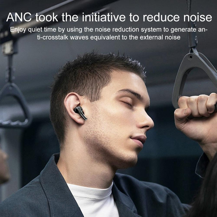 A9 Pro Smart Colourful Touch Screen Anc & Enc Noise Reduction Wireless Bluetooth Earphone White