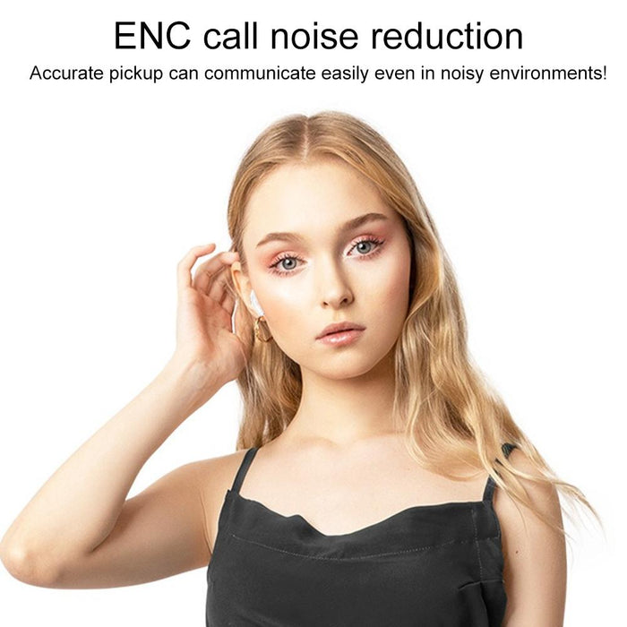 A9 Pro Smart Colourful Touch Screen Anc & Enc Noise Reduction Wireless Bluetooth Earphone White