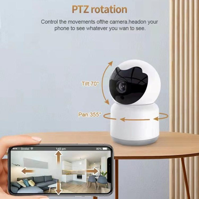 Home Baby Wireless Camera Without Temperature And Humidity Sensor White