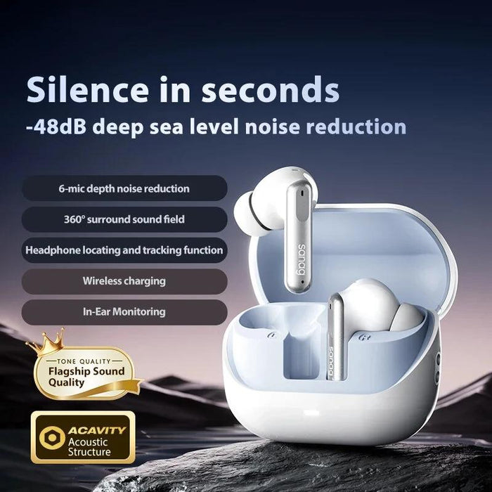 T51S Tws Anc Noise Reduction Wireless Bluetooth Earphone