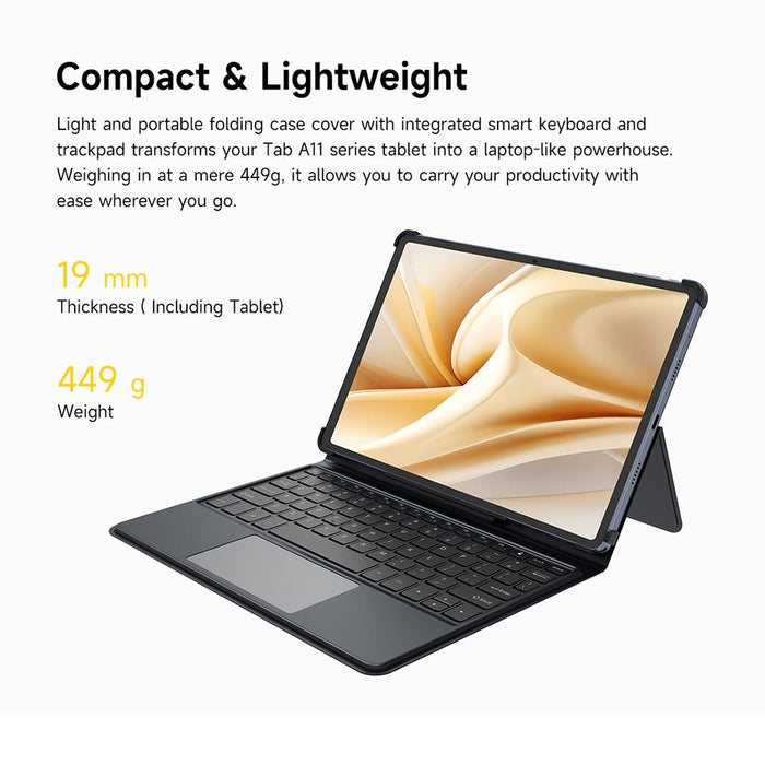 Smart Keyboard & Leather Case For Tab A11 Pro