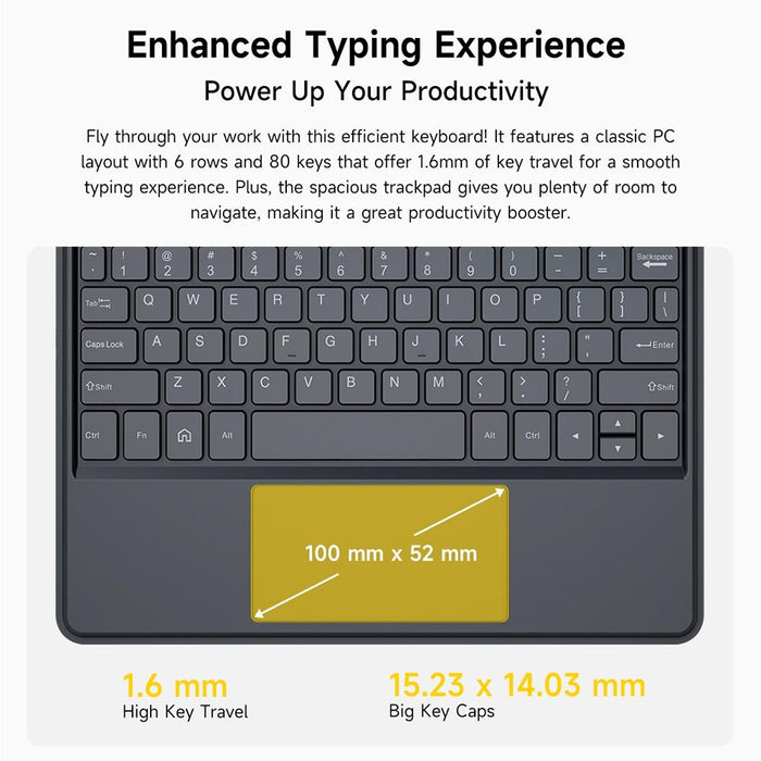 Smart Keyboard & Leather Case For Tab A11 Pro