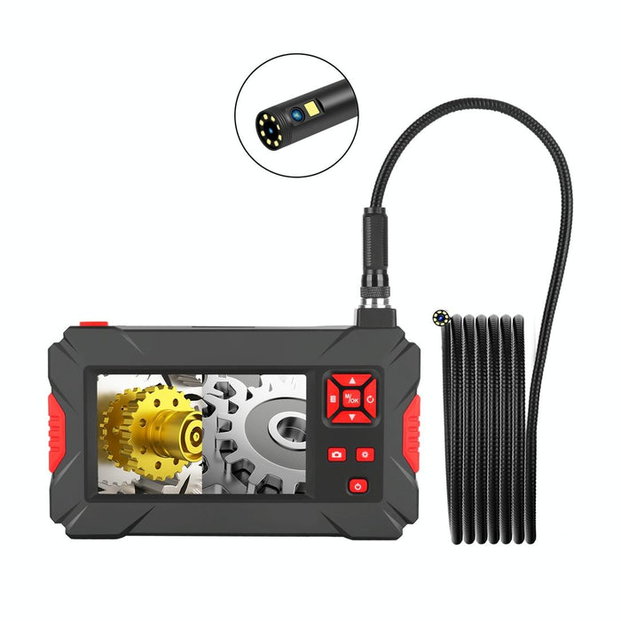 P30 8Mm 1080P Ip68 Waterproof 4.3 Inch Screen Dual Camera Digital Endoscope Length 3M Snake Tube Black