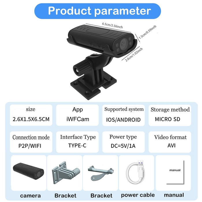 Hd Motion Detection Ir Night Wireless Smart Camera