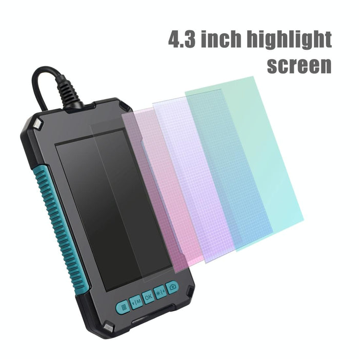 8Mm 1080P Iwaterproof 4.3 Inch Highlight Screen Dual Camera Digital Endoscope Length 2M Hard Cable