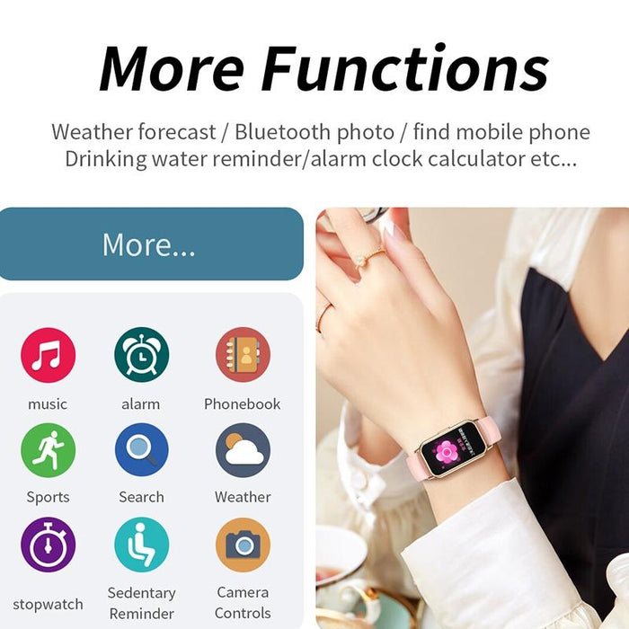 1.47 Inch Waterproof Smart Watch Heart Rate & Blood Pressure Support