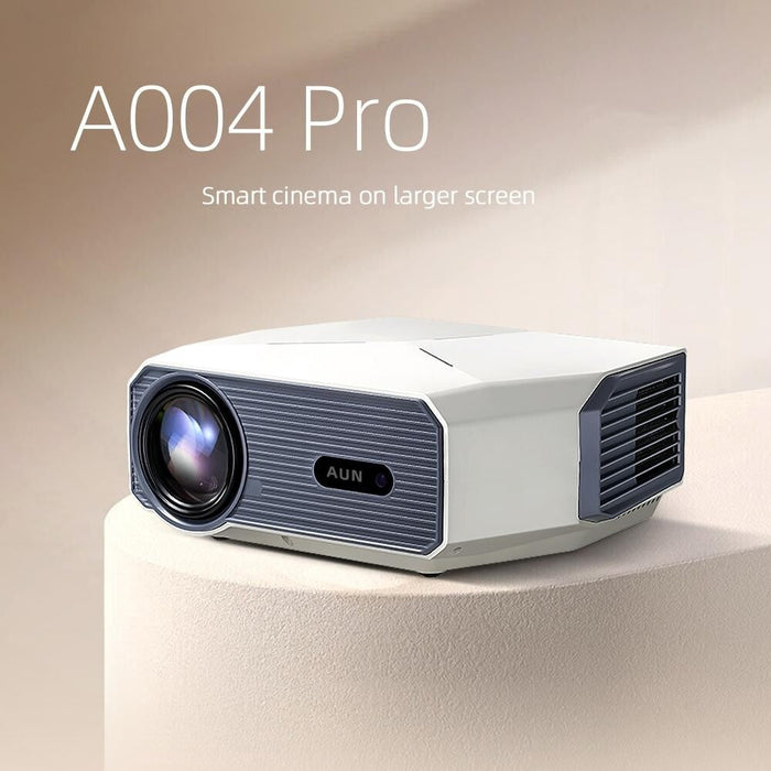 A004 Pro 1920 X 1080P 9000Lumen Android 9.0 Portable Lcd Projector White