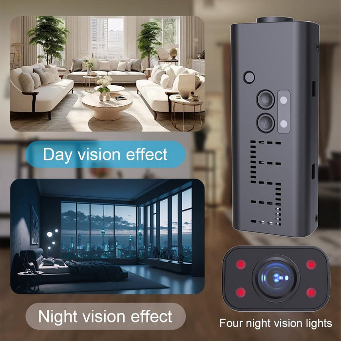 720P Smart Remote Wifi Camera Supports Infrared Night Vision Black