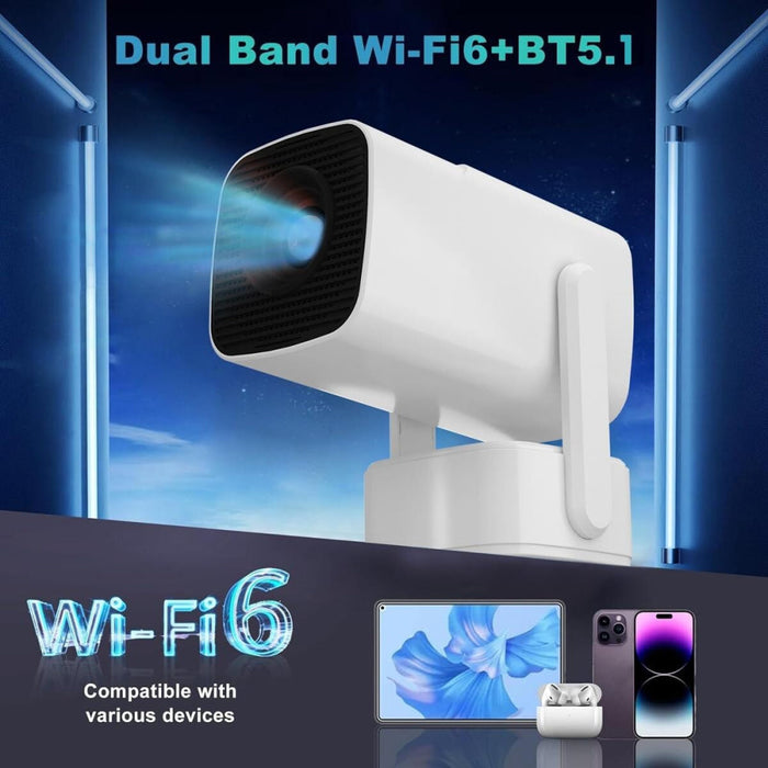 Y7S 720P Android 11 Os Portable Home Wifi Projector