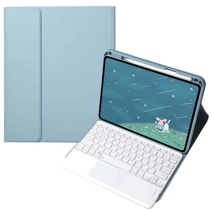 11 Inch Bluetooth Keyboard Case With Touchpad Candy Color Square Keys